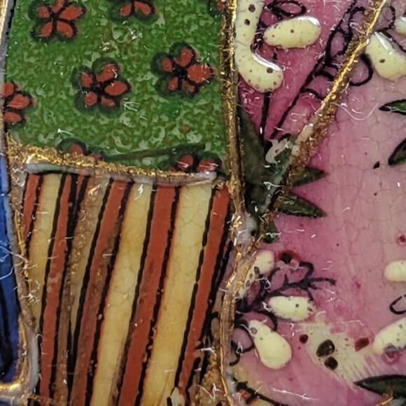 Vintage Royal Satsuma Tea Pot 9.5" Gold Hand Painted Textured Dragon Head Spout - Picture 7 of 16